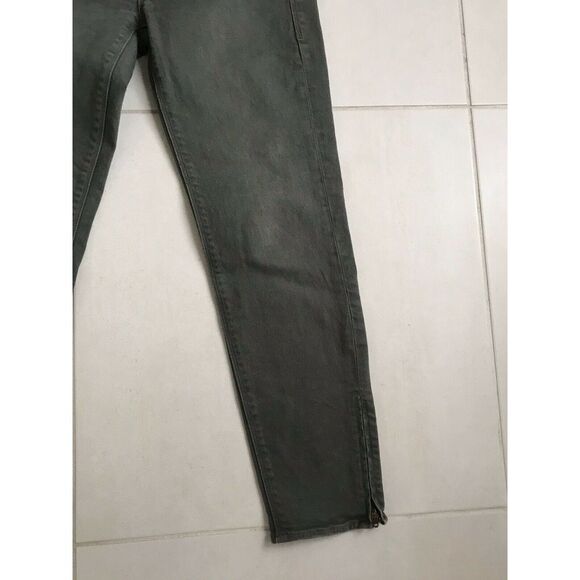 Madewell Distressed Low Rise Crop Ankle Zip Stretch Jeans FLAW - Picture 5 of 8